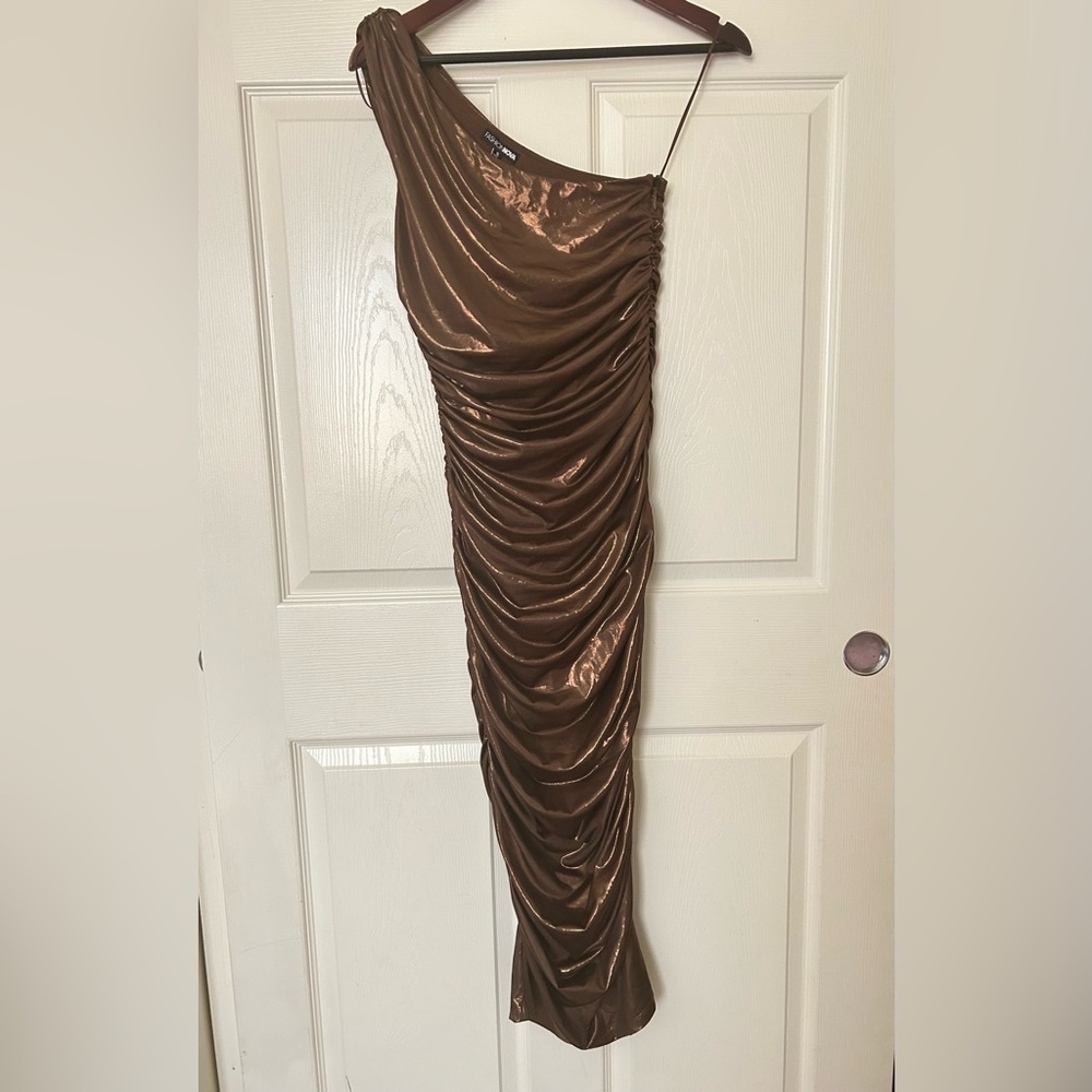 Fashion Nova | Kaelyn Metallic Midi Dress - Picture 9 of 9